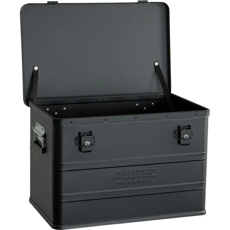 ALUTEC München Werkzeugkoffer ALUTEC Aluminiumbox Classic 68 Schwarz, 68 ltr., stoßsicher, spritzwassergeschützt - Preisvergleich – Bild 1