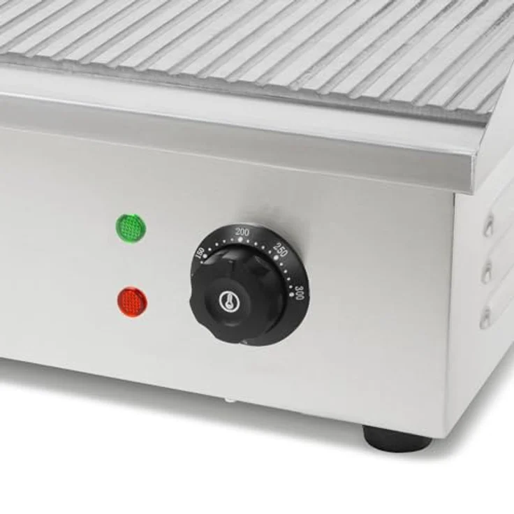 VERTES Grillplatte FA6-G8-03, Elektrogrill 3000 W mit Edelstahl-Oberfläche, 55 x 35 cm, Temperaturbereich 50 bis 300 °C – Bild 9