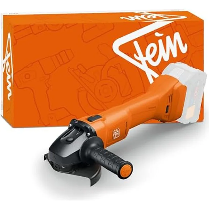 Fein CCG 18-125-12 AS, Akku-Winkelschleifer mit bürstenlosem Motor, 1.200 W Leistung, vibrationsarm, kompatibel mit 18V Bosch Akkugeräten
