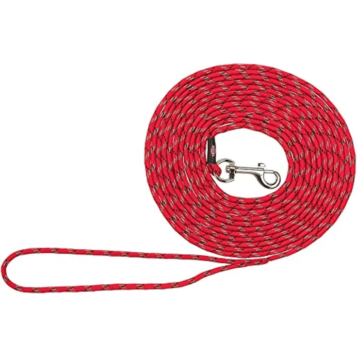 Trixie Junior Hundeleine, 4 m/ø 4 mm, Rot