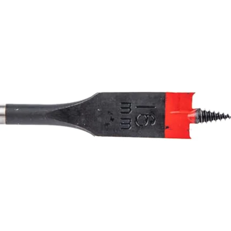 C.K Tools Vorteck Flachfräsbohrer 16 mm x 152 mm, Selbstziehende Gewindespitze, 1/4 Zoll Hex Quick Lock Schaft, Carbonstahl, für Holz und Kunststoff, CK T2953-16 – Bild 5