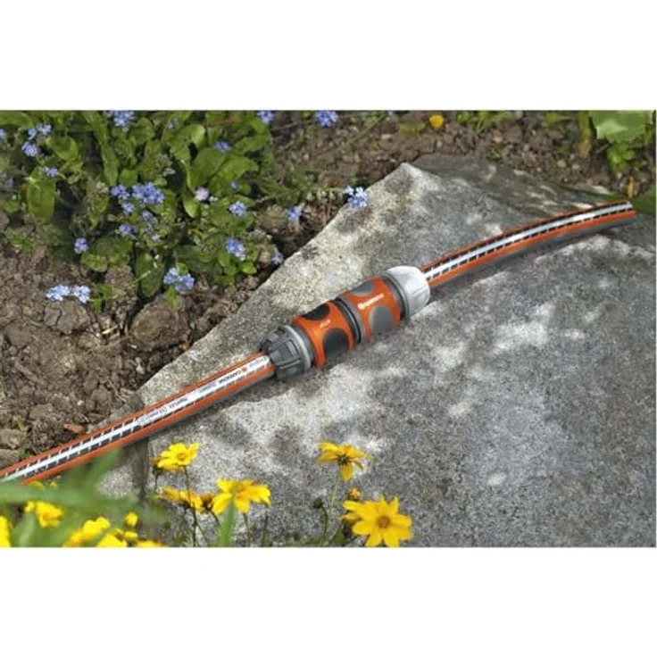 GARDENA Kupplung: Verbindungsteil zur sicheren Schlauchverbindung, Verbindung zweier Schläuche zur Verlängerung, zum Übergang von 19 mm (3-4)- auf 13 mm (1-2)-Schläuche, verpackt (2931-20) Bewässerungszubehör – Bild 6