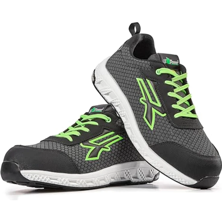 U-Group SRL Sicherheitsschuh Mitch Gr.45, grün, S3S CI HI HRO FO SR, voll metallfrei mit FiberToe-Zehenschutzkappe – Bild 4