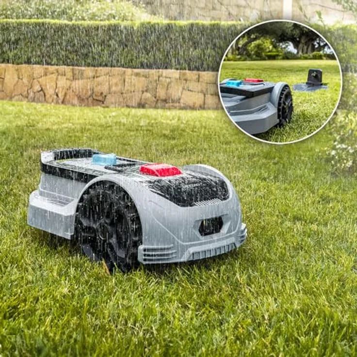 Cecotec GrassHopper 500 Connected, Mähroboter für Rasenflächen bis 500 m², WLAN-fähig, 20 V Lithium-Ionen-Akku, Schnitthöhenanpassung 20-55 mm, leichte Bauweise, max. Steigung 27 % – Bild 8