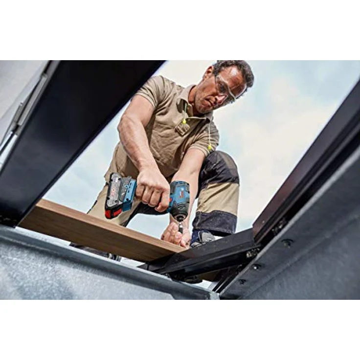 Bosch Professional GDR 18V-200 C Drehschlagschrauber 18V System, 18 V, Blau – Bild 5