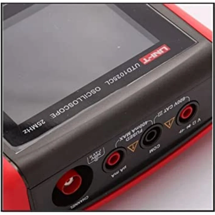 UNI-T UTD1025CL Tragbar Digitales Speicheroszilloskop 25MHz, 1 Kanal, 200 Msa/s, 2 in 1 Oszilloskop & Multimeter mit 3,5 Zoll TFL LCD – Bild 4