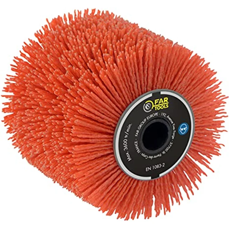 Fartools 110886 Nylon Bürste, zylindrisch, Durchmesser 120 mm, für Renovator REX120C, REX200 und REX-H200, zum Entfernen von Schmutz und Reinigen – Bild 1