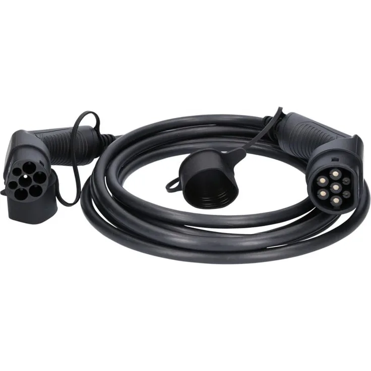 KSTOOLS efuturo Ladekabel Typ 2 auf Typ 2, 3 Phasen, 11 kW, 16 A, 400 V, Mode 3, 5 Meter, mit Überhitzungsschutz, TÜV geprüft