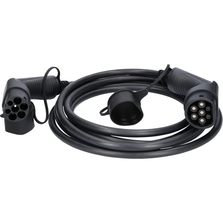 KSTOOLS efuturo Ladekabel Typ 2 auf Typ 2, 3 Phasen, 11 kW, 16 A, 400 V, Mode 3, 5 Meter, mit Überhitzungsschutz, TÜV geprüft