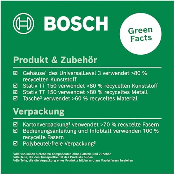 BOSCH UniversalLevel 3 Set Kreuzlinien-Laser im Karton, Selbstnivellierung, Neigungsfunktion, 120° Öffnungswinkel – Bild 3