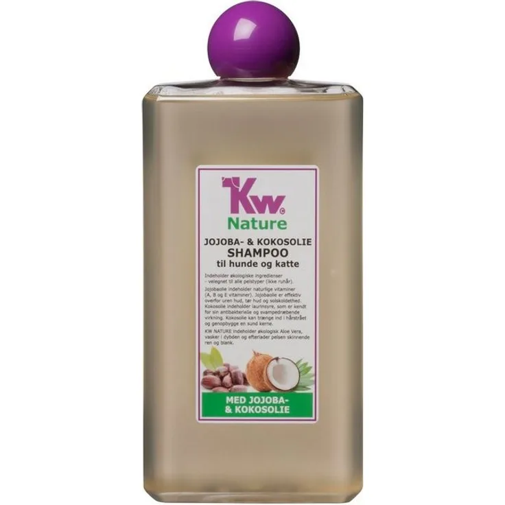 KW Tiershampoo KW Nature, Shampoo mit Jojoba- und Kokosöl für Hunde und Katzen, 500 ml