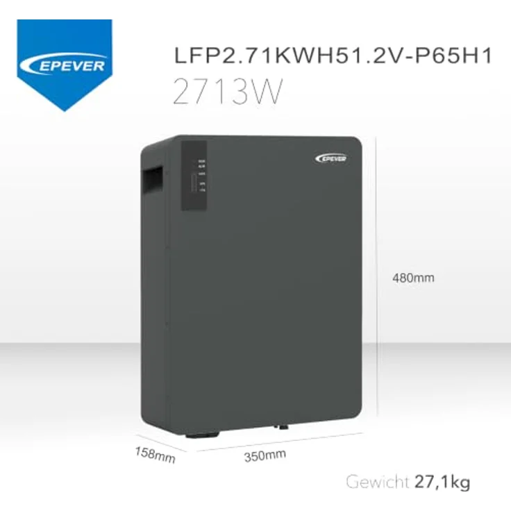 EnjoySolar APsystems® Hybrid-Mikrowechselrichter EZHI mit EPEVER® Solarstromspeicher 2710Wh, Halbfestkörper-Lithiumbatterie, IP65, WLAN und Bluetooth, 0% MwSt. – Bild 3