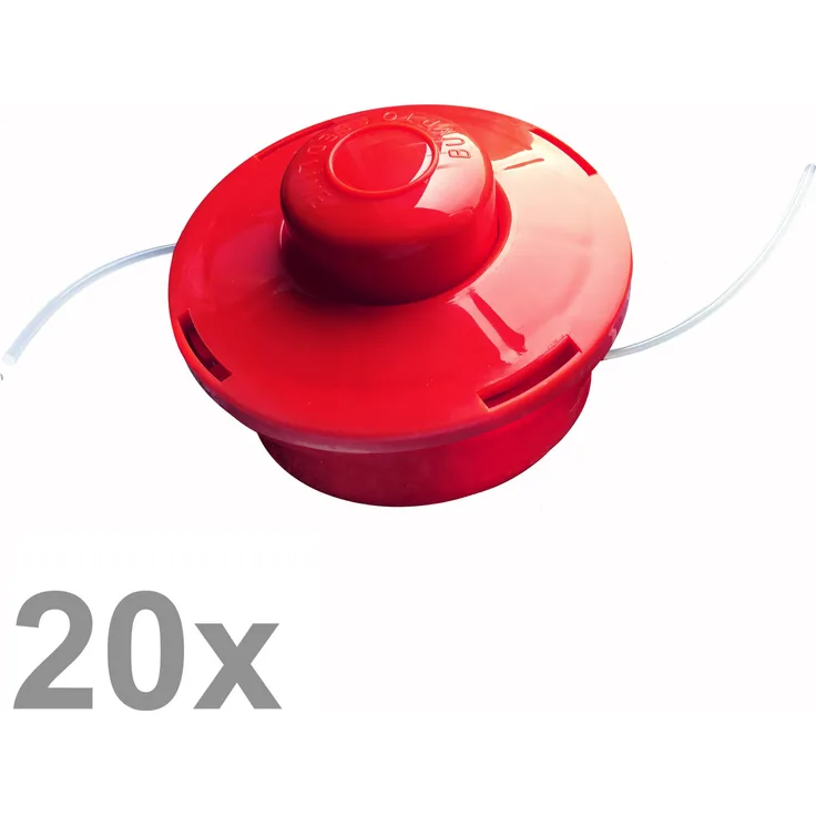 NEMAXX Fadenspule mit Doppel-Nylonschnur und Tippautomatik, rot