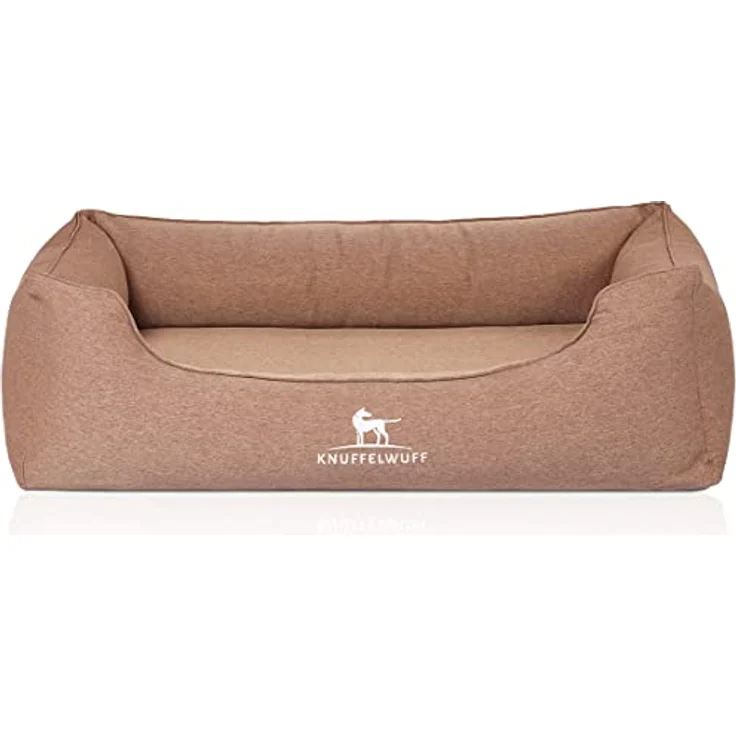 Knuffelwuff Hundebett Leano, Orthopädisch mit Memory Foam Kern, beige – Bild 2