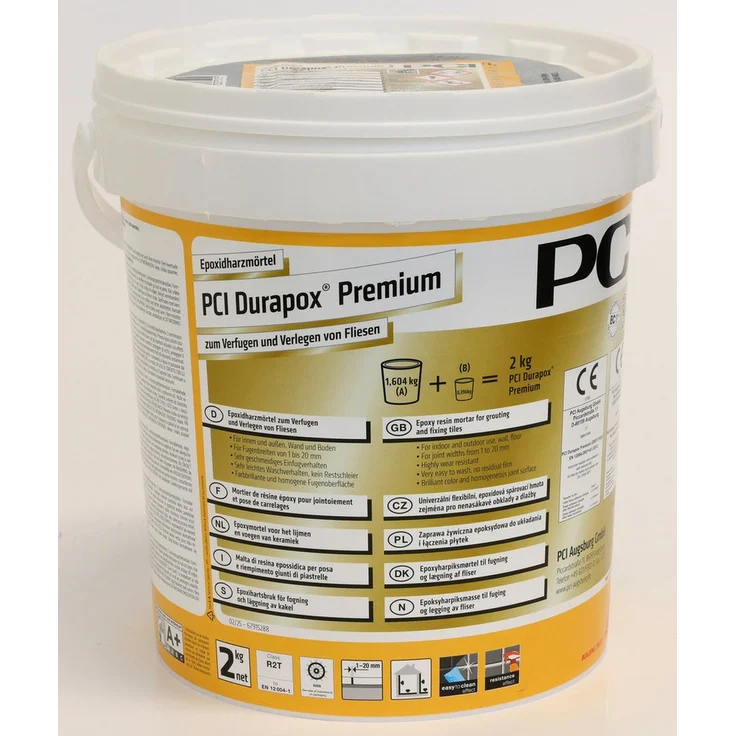 PCI Durapox® Premium Fugenmörtel Nr. 23, lichtgrau, chemikalienbeständig, 2 kg