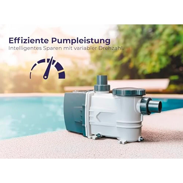 Gre Filterpumpe 2024, weiße Kunststoff-Poolpumpe, 22x27.8x55.3 cm für Pools und Wasserspaß – Bild 5