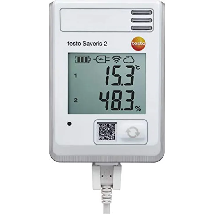 Testo Saveris 2-H1 Multi-Datenlogger Messgröße Temperatur, Luftfeuchtigkeit -30 bis 50°C 0 bis 100% rF