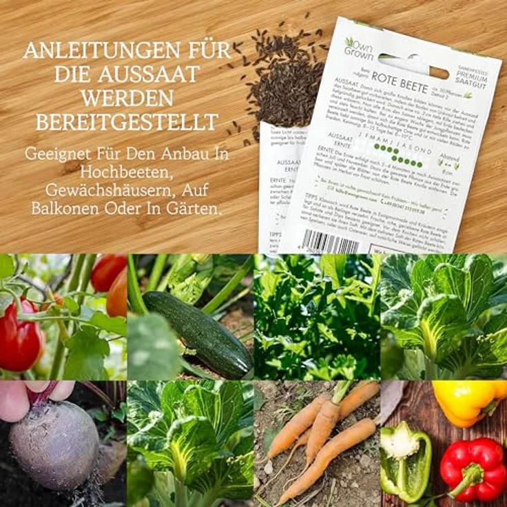 Gemüse Samen Set 12 Sorten Gemüse Saatgut Gemüse Anbauen Im Garten Oder Hochbeet – Bild 3