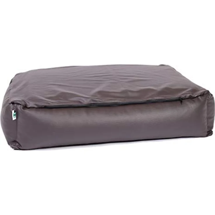 CopcoPet Hundebett Paco Kunstleder Braun, Größe L ca. 90 x 70 cm - Robust, geruchsneutral, wasserabweisend – Bild 2