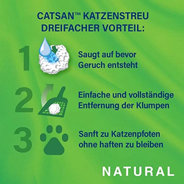 Catsan NATURAL Klumpstreu 8l – Bild 3