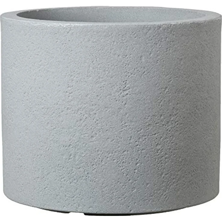 Scheurich Panzano 30, Pflanzgefäß/Blumentopf/Pflanzkübel, rund, Farbe: Stony Grey, hergestellt mit recyceltem Kunststoff, 10 Jahre Garantie, für den Außenbereich – Bild 1