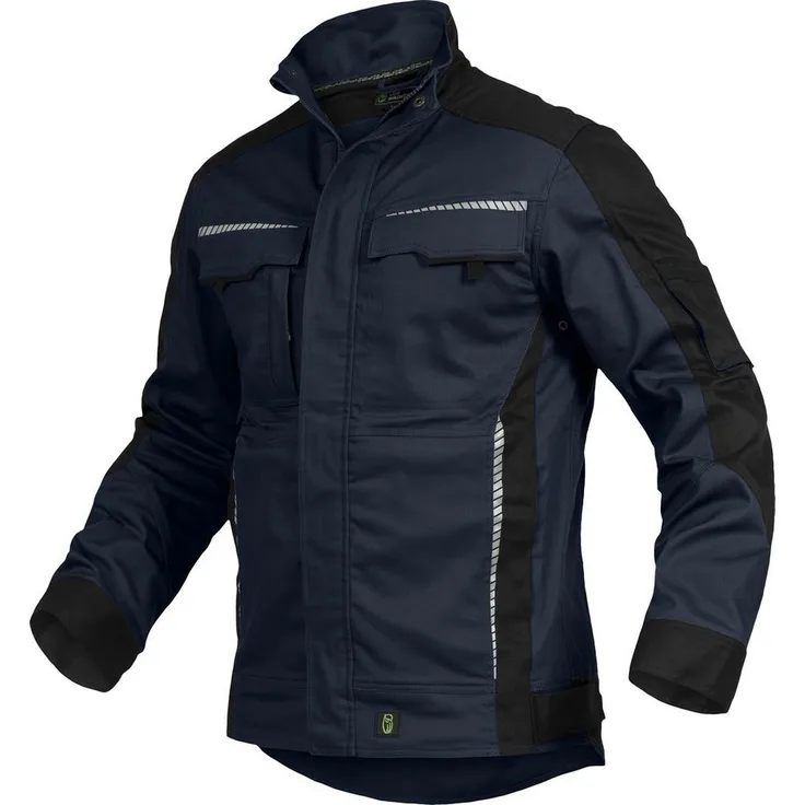 Leibwächter Arbeitsjacke Flex-Line Herren Arbeitsjacke, Reflektoren, Verstellbarer Jackensaum, Belüftungsösen, Schwarz