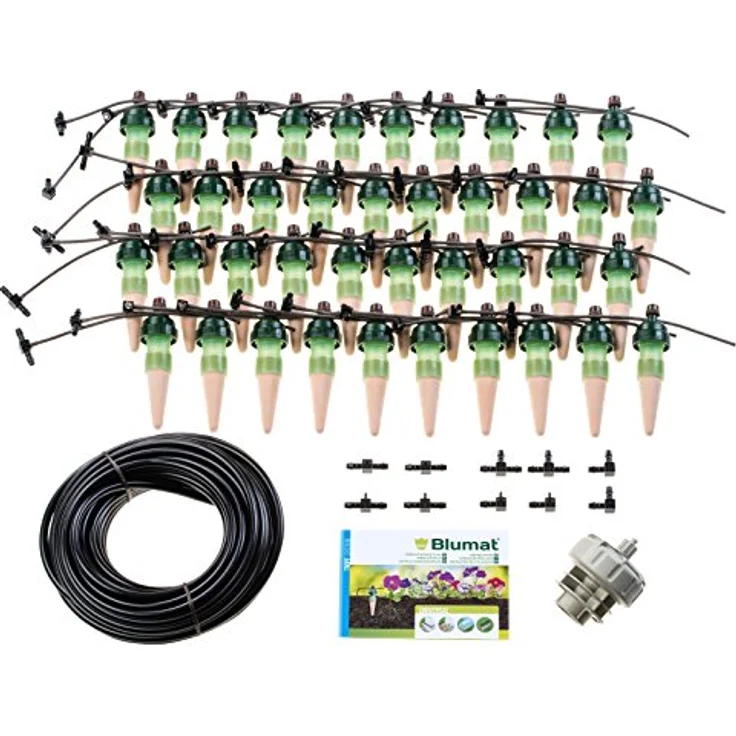 Blumat Tropf-Blumat 10m Set, Bewässerungssystem für bis zu 40 Pflanzen, stromlos und zuverlässig – Bild 8