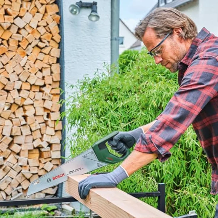 Bosch Professional Handsäge 400 mm, ergonomisches Design mit Soft-Grip, SK5-Stahl, induktiv gehärtete 3-PT-Zähne, integrierte Winkelmarkierungslehre – Bild 3