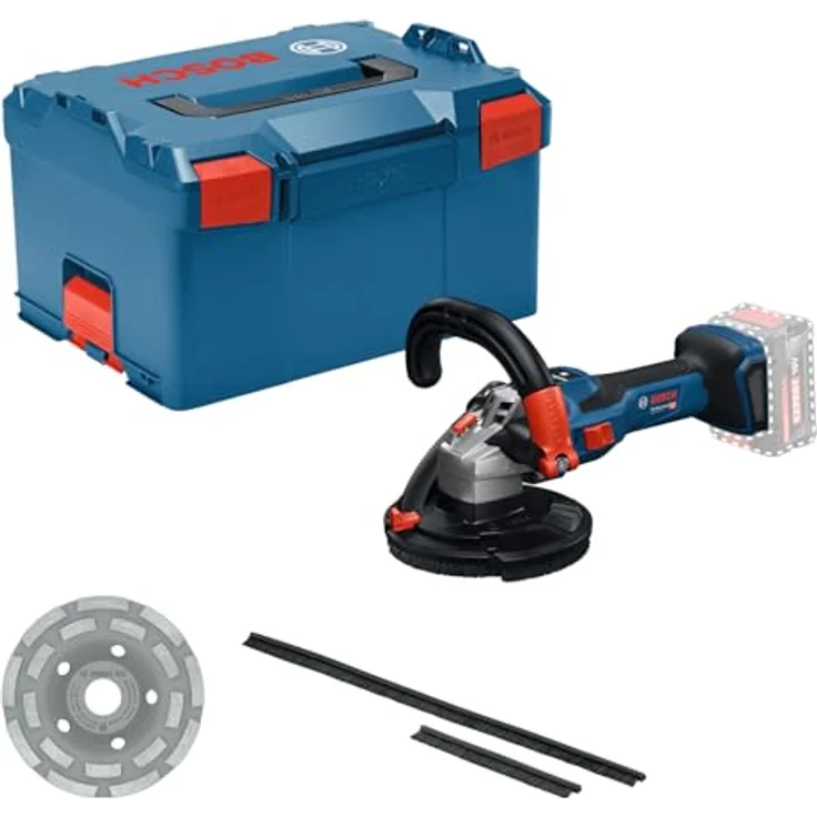 Bosch Professional Akku-Betonschleifer GBR 18V-15 S, bürstenlos, mit Zubehör und L-BOXX, für Beton und Stein – Bild 2