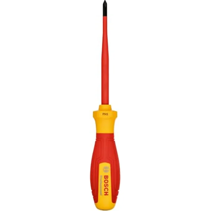 Bosch Professional VDE-Schraubendreher PH1x100, isoliert mit TPE, gelb – Bild 2