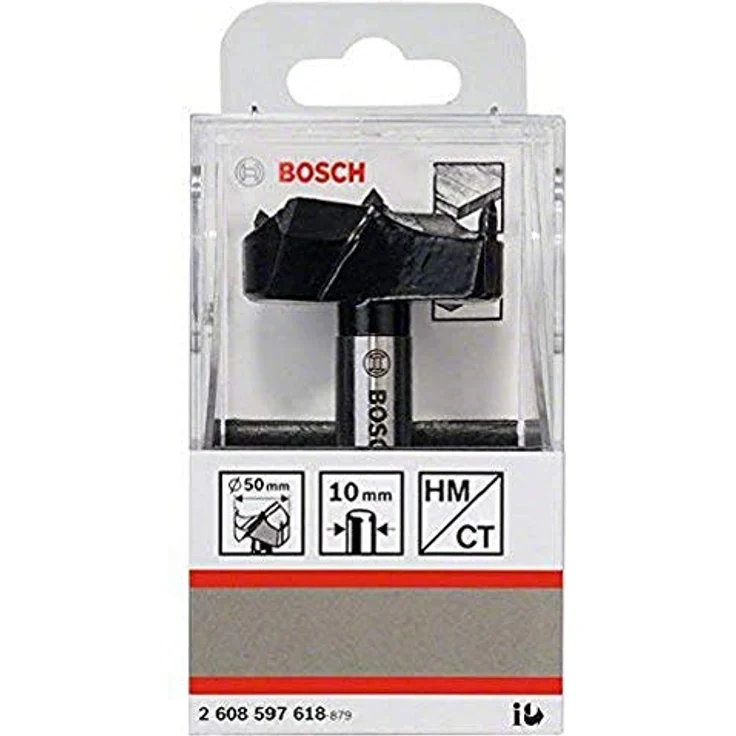 Bosch Kunstbohrer hm ø 50 mm, Gesamtlänge 90 mm, Hartmetall, für präzise Bohrungen in abrasiven Materialien – Bild 1