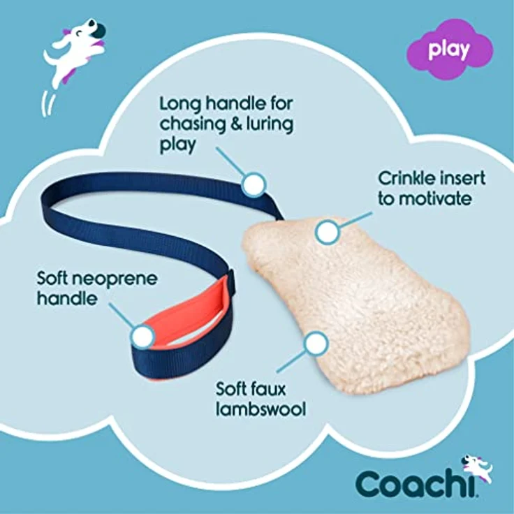 Company of Animals Coachi Chase & Crinkle, weiches Knisterspielzeug für Belohnungs- und Rückruftraining, ideal für Agility, für Hunde und Welpen – Bild 3
