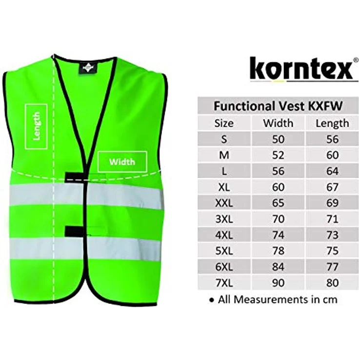 Korntex Funktionsweste KXFWML, zertifizierte Warnschutzweste mit 360 Grad Sicherheit, magenta, Größe L – Bild 4