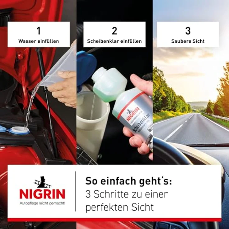 Nigrin Performance Scheibenklar 250 ml, Konzentrat 1 : 100 – Bild 5