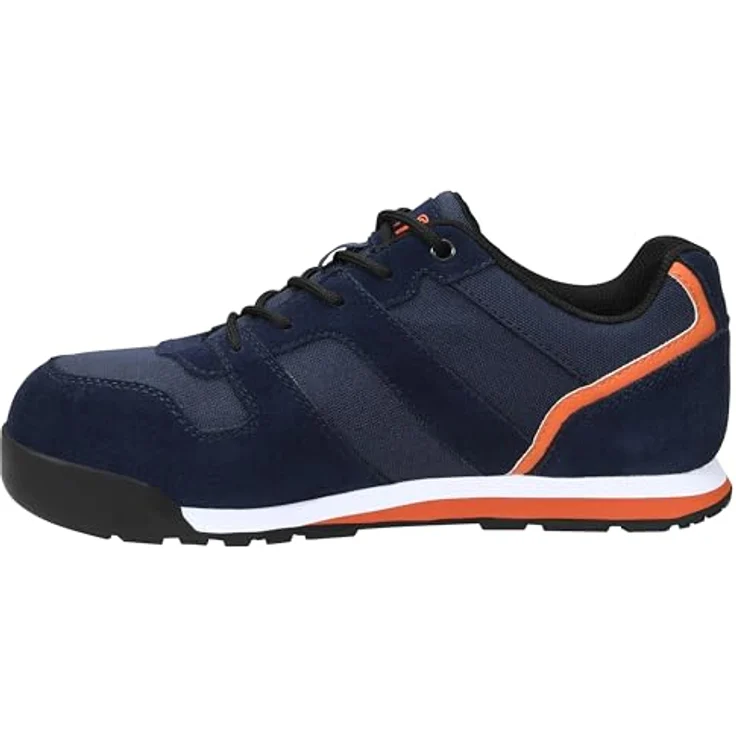 Jori jo_SLIM darkblue Low ESD S3S Sicherheitsschuh, hydrophobiertes Veloursleder, atmungsaktives Futter, gepolsterte Lasche, Paar – Bild 3