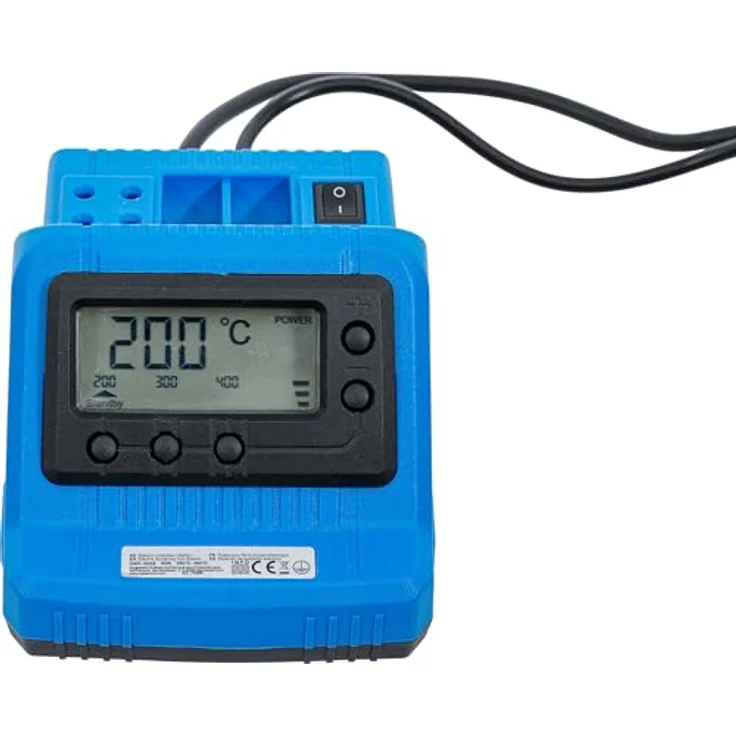 BGS Elektro-Lötkolben-Station | digital | 60 W, zuverlässiger Begleiter für Lötarbeiten | ergonomisches Design, blau – Bild 3