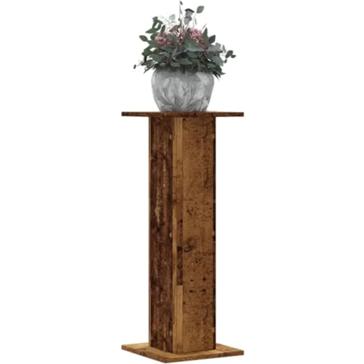 vidaXL Blumenständer Pflanzenständer 2 Stk Altholz-Optik 30x30x80 cm Spanplat – Bild 3