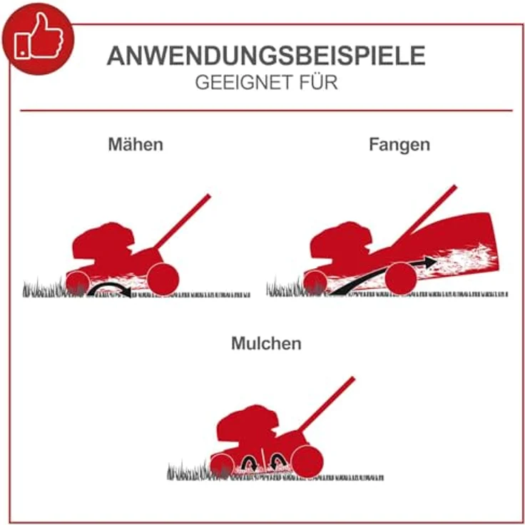 Scheppach Benzin-Rasenmäher MS225-53E VS, Hybrid-Start mit 4-Taktmotor, 53 cm Schnittbreite, 65 L Auffangkorb, inkl. 2Ah Akku und 2,4A Ladegerät – Bild 7