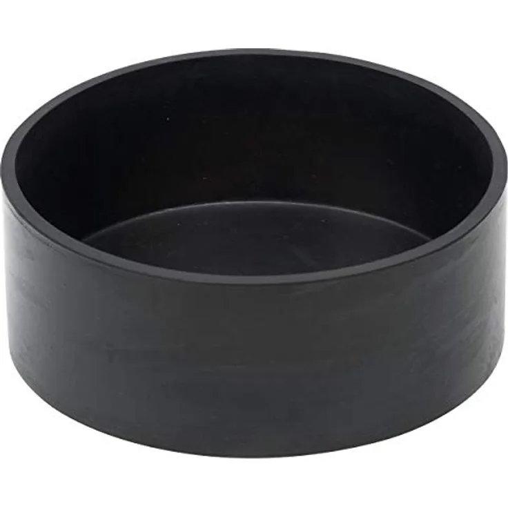 Connex Gipsbecher Ø 150 x 45 mm - schwarz - Zylindrische Form - Robustes & flexibles Weich-PVC - Zum Anrühren von Gips, Spachtelmasse & Co. / Anrührbecher / Gipsschale / COX880153