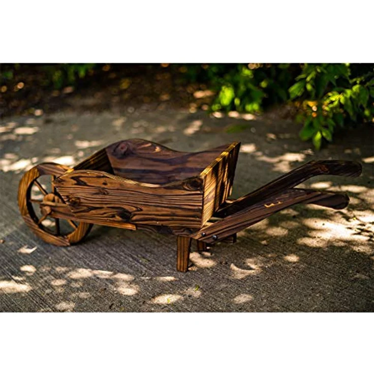 HTI-Line Dekoschubkarre Sommerset, Gartendekoration, Braun, 88 cm breit, 1,5 kg leicht – Bild 2