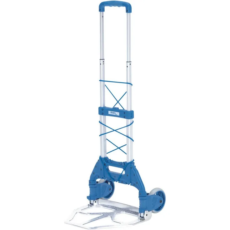 FETRA Sackkarre 1730, klappbar, Aluminium-Stahlrohr-Konstruktion, Tragfähigkeit 50 kg, Farbe blau/grau