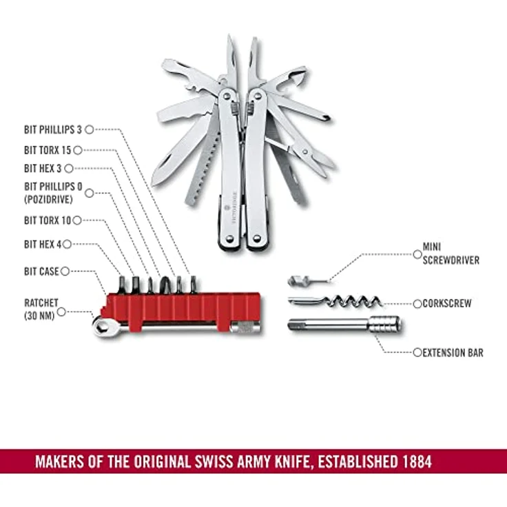 Victorinox SwissTool Spirit X Plus Ratchet in Leder-Etui (3.0236.L) – Bild 4