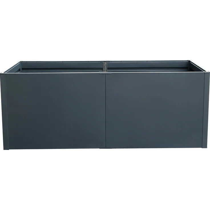 Floraworld Metall Hochbeet Twin-Wall 100 x 76 x 200 cm, doppelwandig mit isolierenden Luftkammern und stabilem Aluminium-Eckprofil