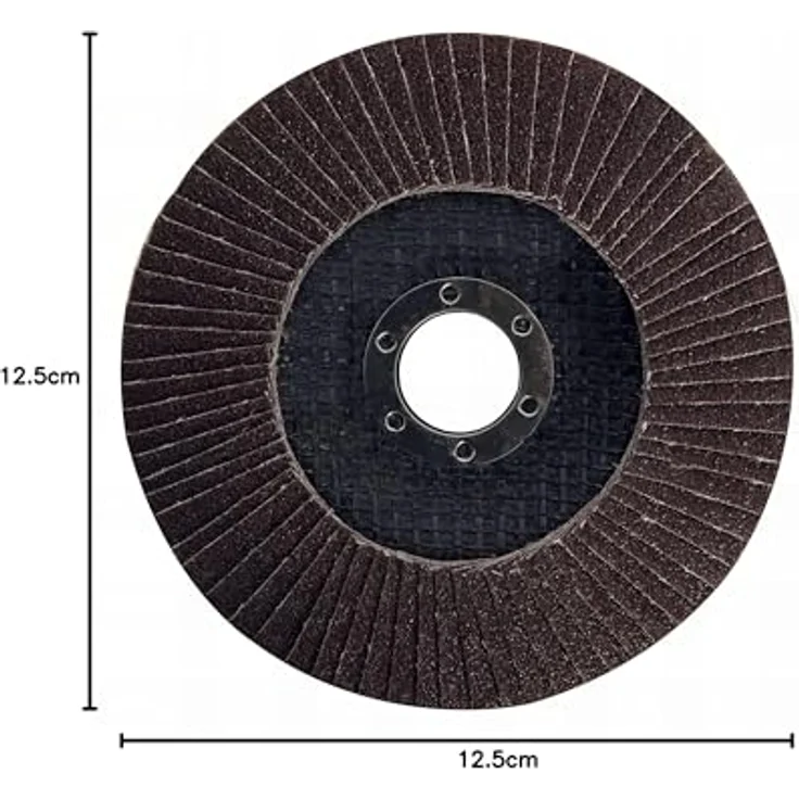 Silverline 675271 Korund-Fächerscheibe 125 mm, 60er-Körnung – Bild 3