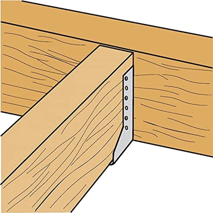 SIMPSON Balkenschuh BSIN 45x78 mm, Innenliegend aus feuerverzinktem Stahl, für Holzverbindungen, charakteristische Tragfähigkeit bis 3,1 kN – Bild 4