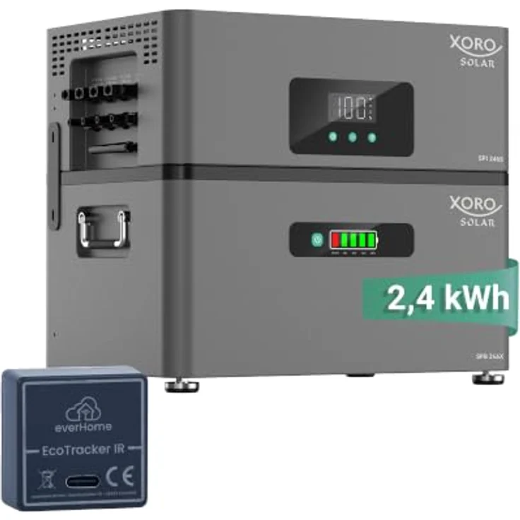 XORO SOLAR ATLAS-D PLUS 2.4 kWh, Hybrid-Energiespeichersystem mit everHome EcoTracker, modular erweiterbar, IP65, Notstromfunktion – Bild 1