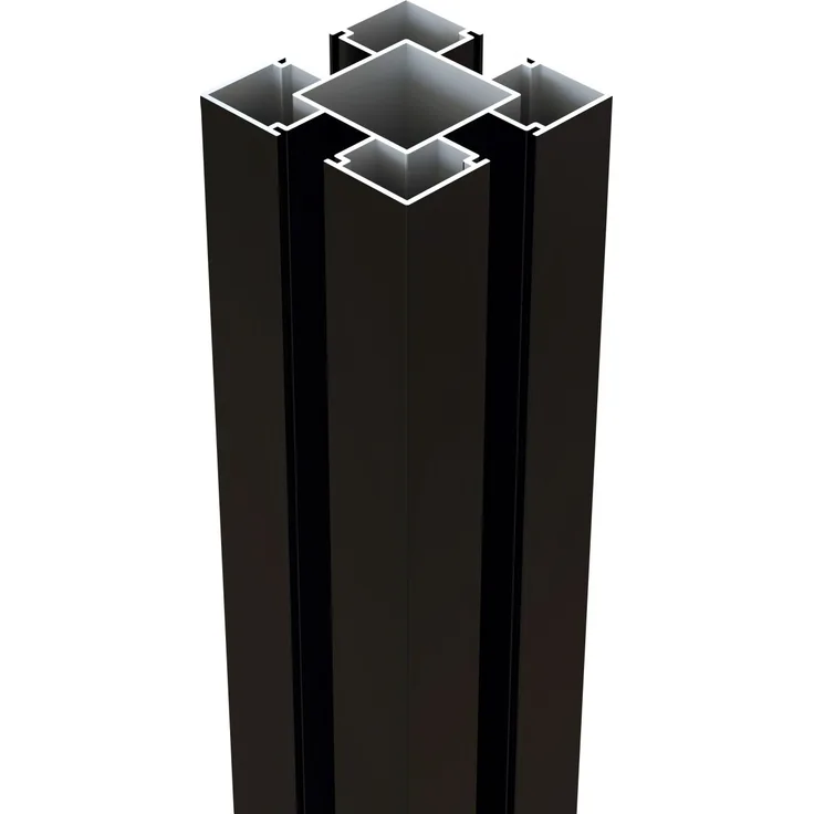 Osmo Pfosten Aluminium 200 cm, 90 x 90 mm, anthrazit, Typ B