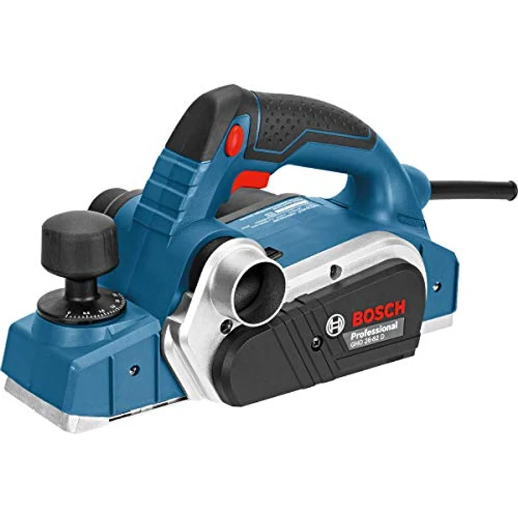 Bosch Professional Handhobel GHO 26-82 D (inkl. Parallelanschlag, Sechskantstiftschlüssel SW 2,5, Stoffstaubbeutel, im Koffer) – Bild 1