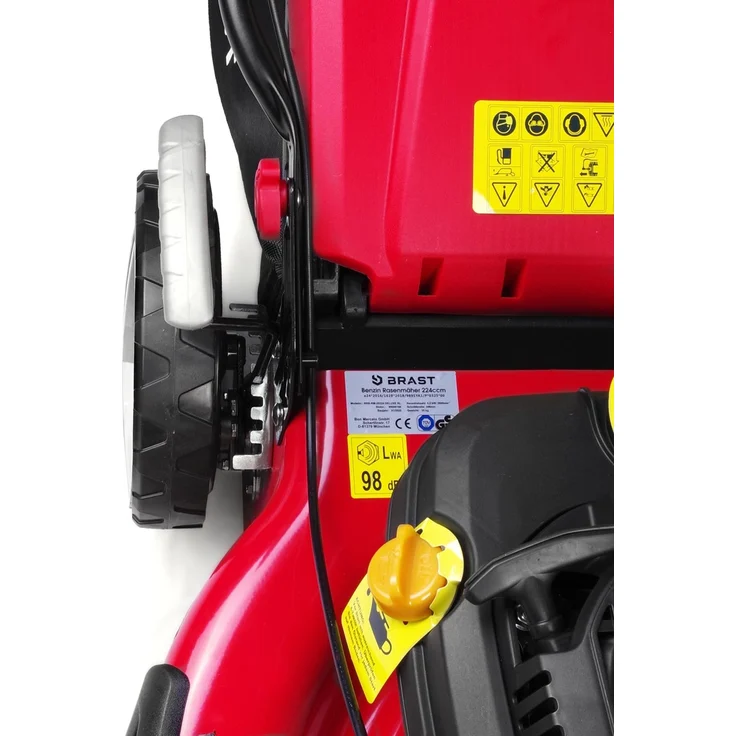 BRAST Rasenmäher Benzin 7PS RED LINE mit Antrieb 51cm Schnittbreite 224ccm Stahlgehäuse 60L Fangkorb – Bild 6
