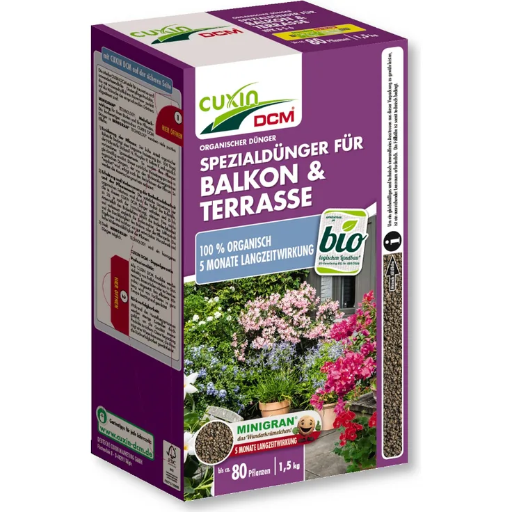 Cuxin Spezialdünger für Balkon und Terrasse, 1,5 kg